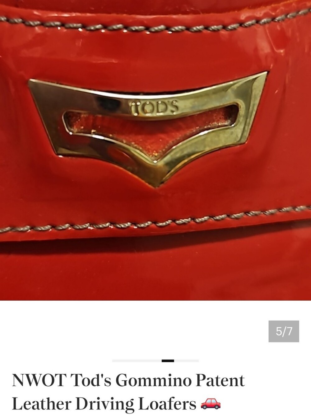 NWOT Tod's Gommino Patent Leather Driving Loafers 🚗